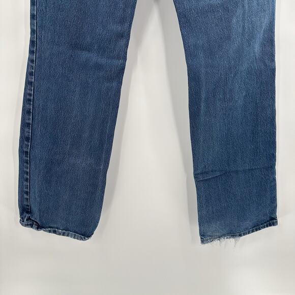 Harley Davidson Jeans Womens 12 Long Blue Boot Cut Biker Moto Grunge Denim - Picture 5 of 16